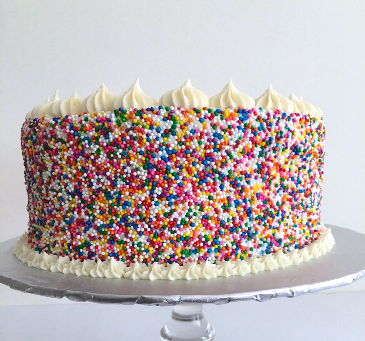 Triple layer vanilla cake - Michelle Korne Bakes
